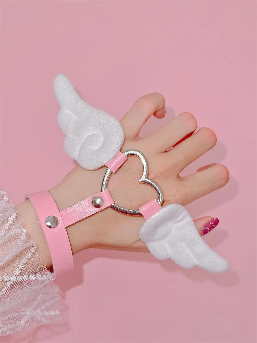 

Y2K Spicy Girl Wings Love LOLITA Sweet PU Skin Sweet Cool Mine Series Jewelry Fashion Bracelet