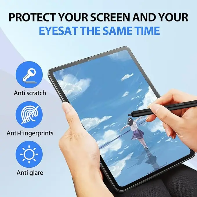 2 Stück Displayschutzfolie Paperfeeling Film für Samsung Galaxy Tab A7 A8 A9 Tab A11 A9 Plus A7 Lite 8,7 Zoll – Detail 6