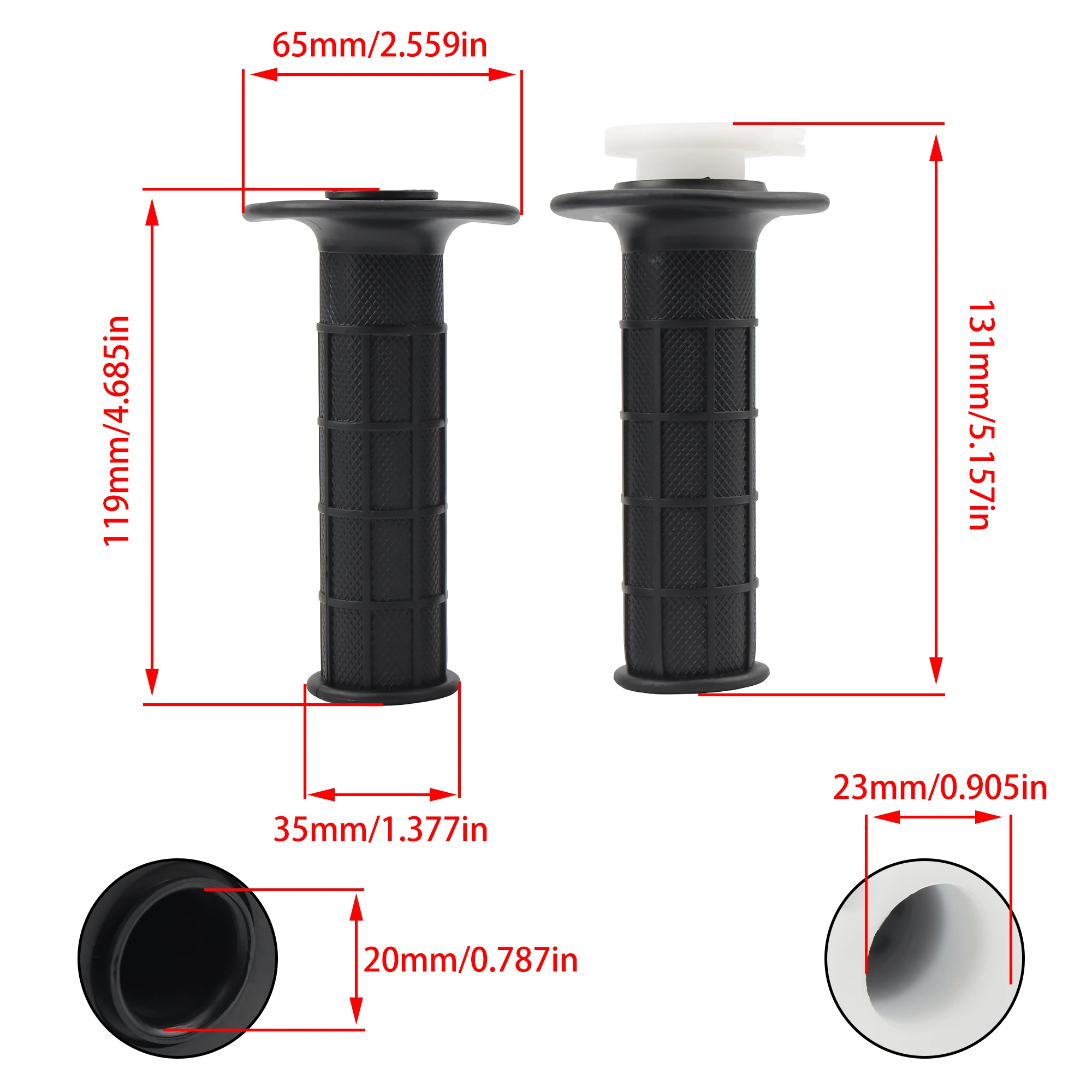 Motocross Accelerator Hand Grips 22mm Black Enduro For Yamaha Honda Kawasaki 110-250CC ATV UTV Motorcycle Universal Parts - Image 3