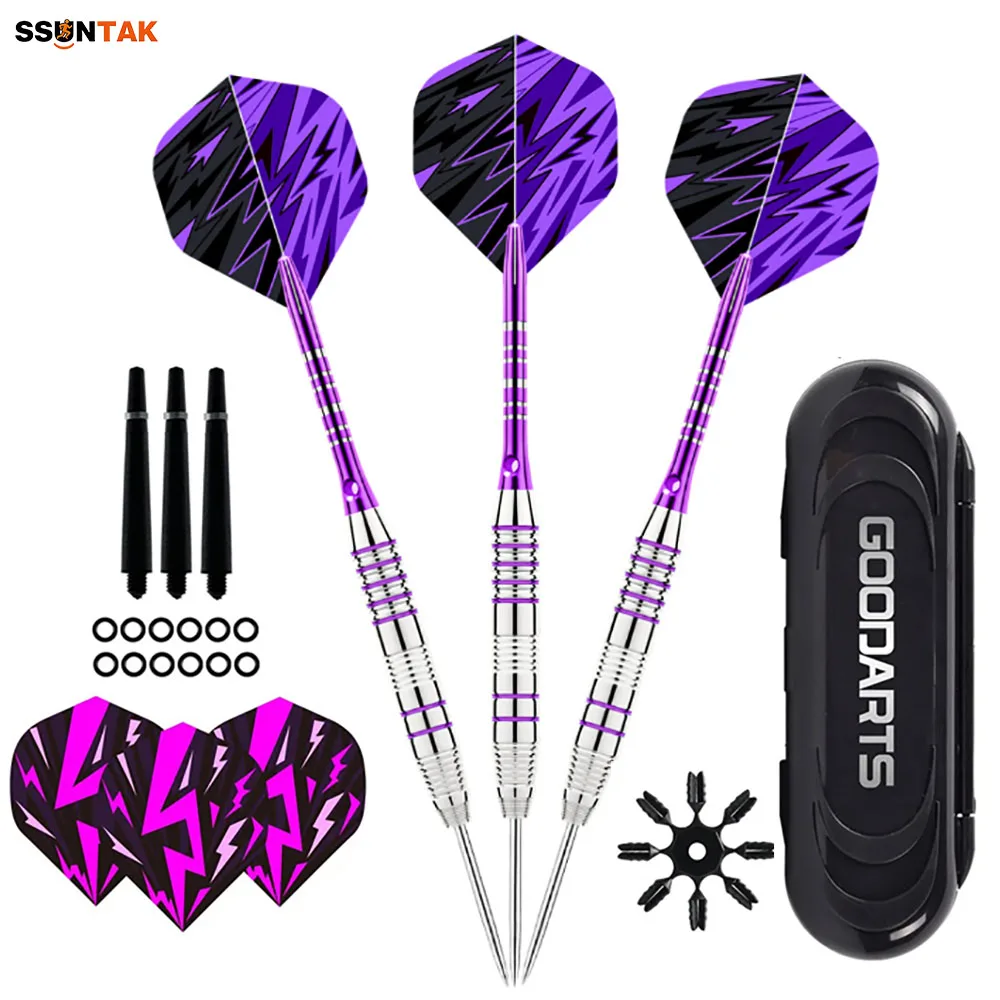 ssuntak-professional-steel-tip-darts-set-aluminum-shafts-dart-flights-indoor-entertainment-sports-dartboard-toy-bar-party-game​