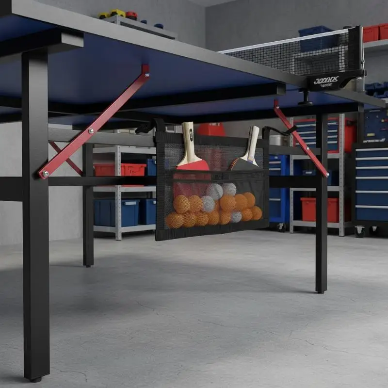 

Новый сетчатый держатель для теннисных мячей, большая сумка-органайзер для мячей для настольного тенниса, настенное или подстольное хранение для тренировок и практики