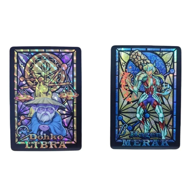 10pcs/set Saint Seiya Card Animation Characters Dohko Pope SAGA Stained Glass Classics Anime Collection Flash Cards Toy Gift