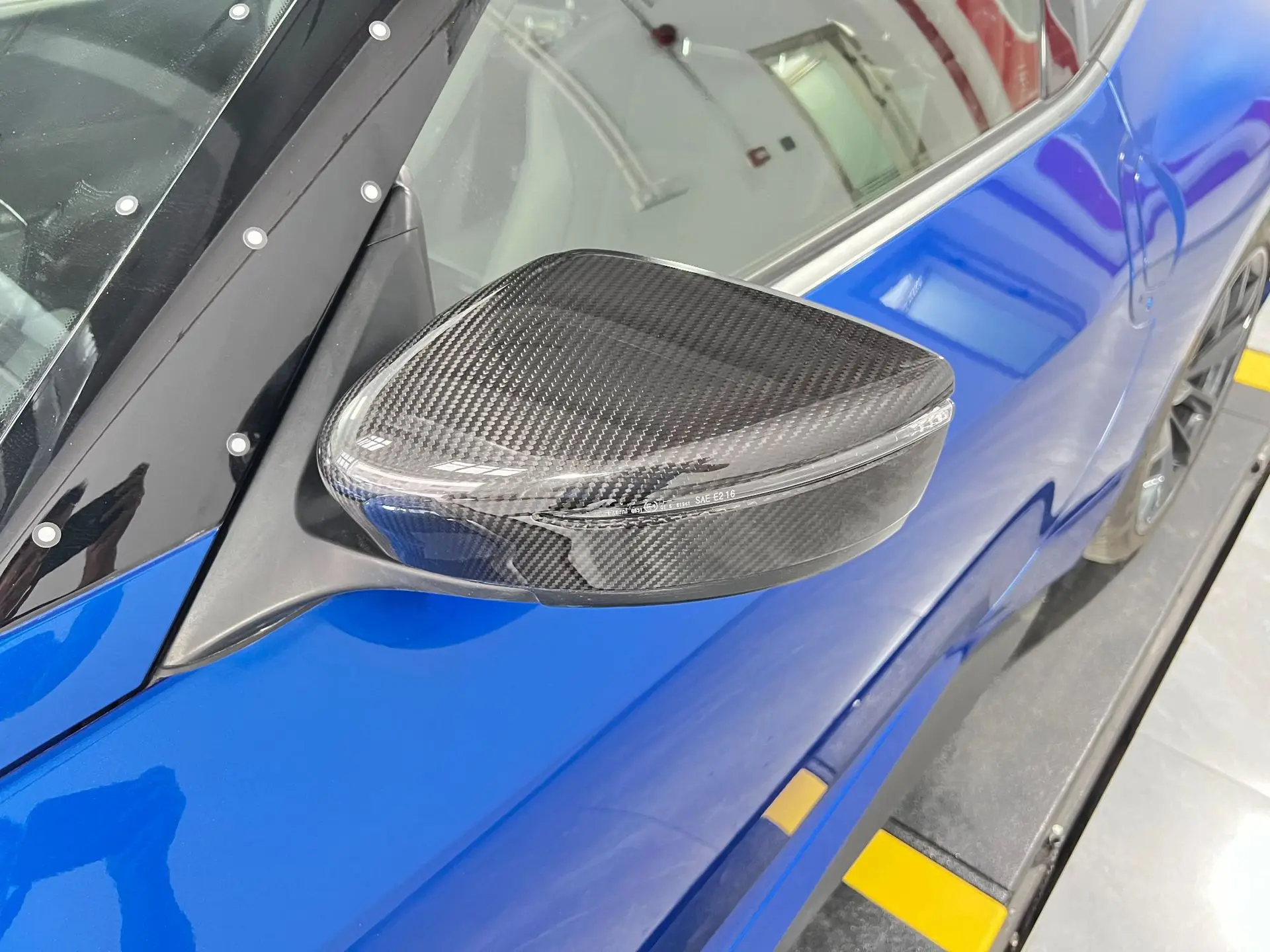 غطاء مرآة كربون جاف لـ Niss RZ34 Fairlady Z 400Z 2022-2025 غطاء مرآة الرؤية الخلفية من ألياف الكربون #6