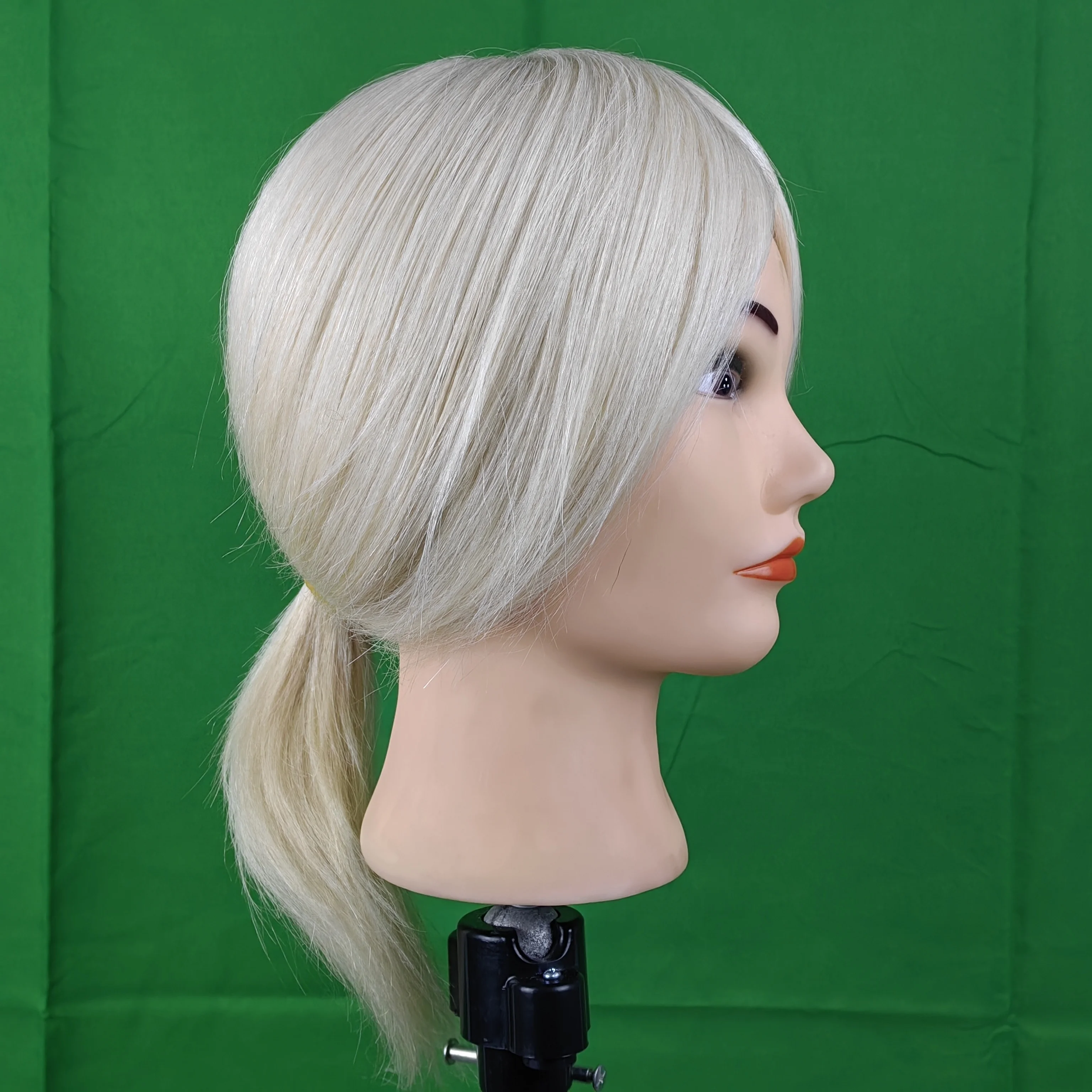 100% Real Hair Mannequin Head for Styling
