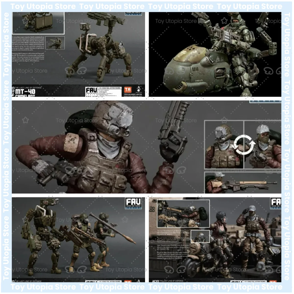 

TOYS ALLIANCE Figura Original Acid Rain War 1/18 N.A.U.S, Modelo Juguete Articulado, Adorno Coleccionable, Regalo para Niños