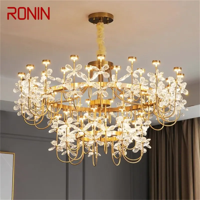 

RONIN Modern Chandelier Pendant Lamp Contemporary Gold Luxury Home LED Creative For Living Dining Room