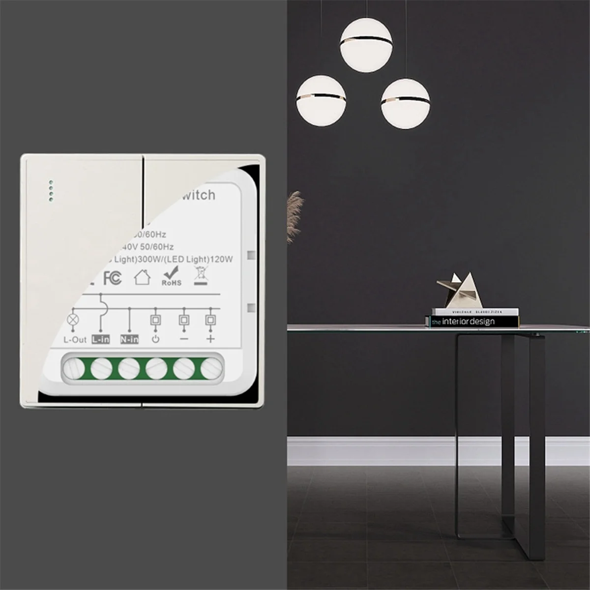 Módulo de interruptor de atenuadores inteligentes con WiFi, Control de 2 vías, luces LED regulables, funciona con Alexa y Google Home, Tuya