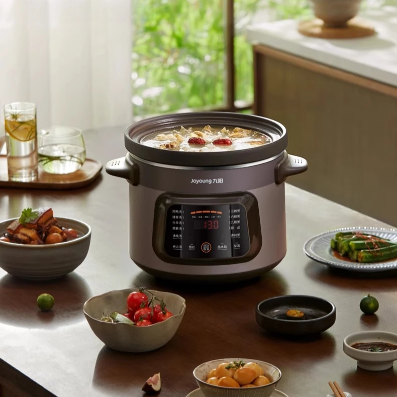 New Full - automatic Purple Clay Casserole - Home Essential for Tender Soup and Nutritious Porridge