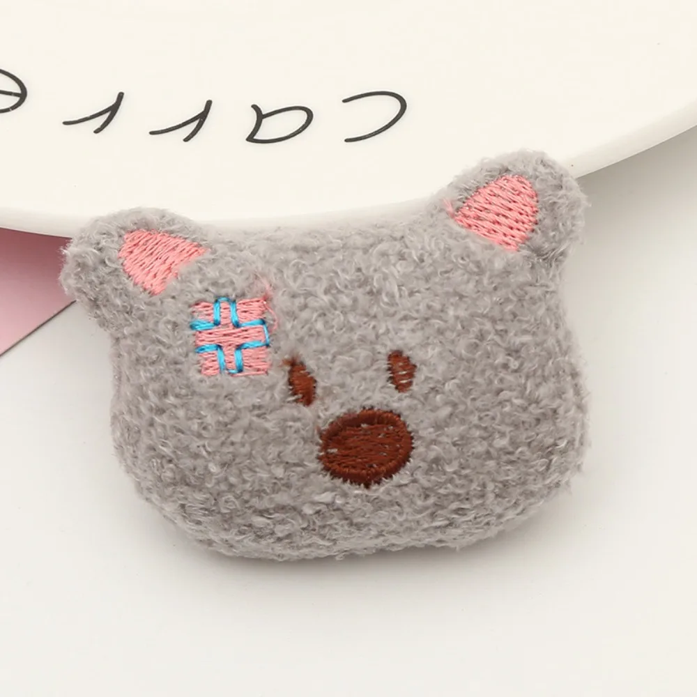 دلاية دمية دب وثعلب كرتونية قطيفة ، ألعاب قطيفة لطيفة ، إكسسوارات ملابس خياطة ذاتية الصنع ، بروش ديكور منزلي ، هدايا