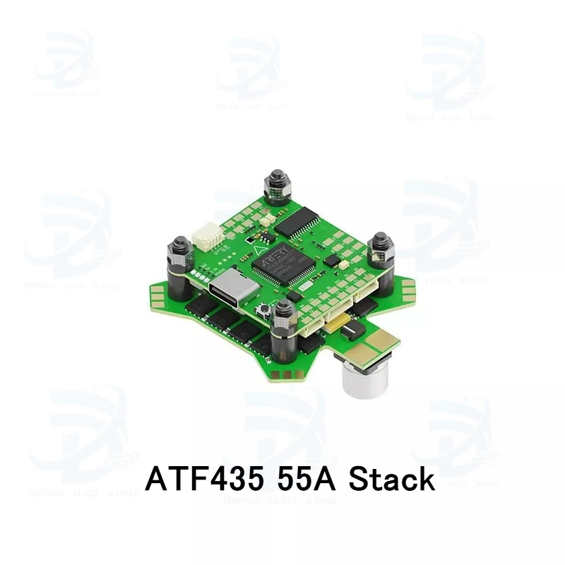 1pcs for Flight BLITZ ATF435 55A Stack BLITZ ATF435 Flight Controller with BLITZ E55S 4-IN-1 2-6S ESC FPV Freestyle Racing Drone