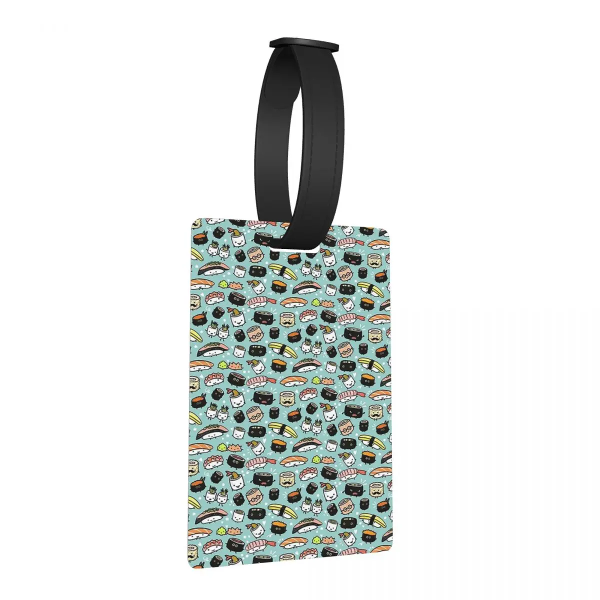 

Милые бирки для багажа с рисунком суши, кавайные персонажи суши, аксессуары для чемоданов, бирка для ручной клади, держатель для идентификационной этикетки с именем