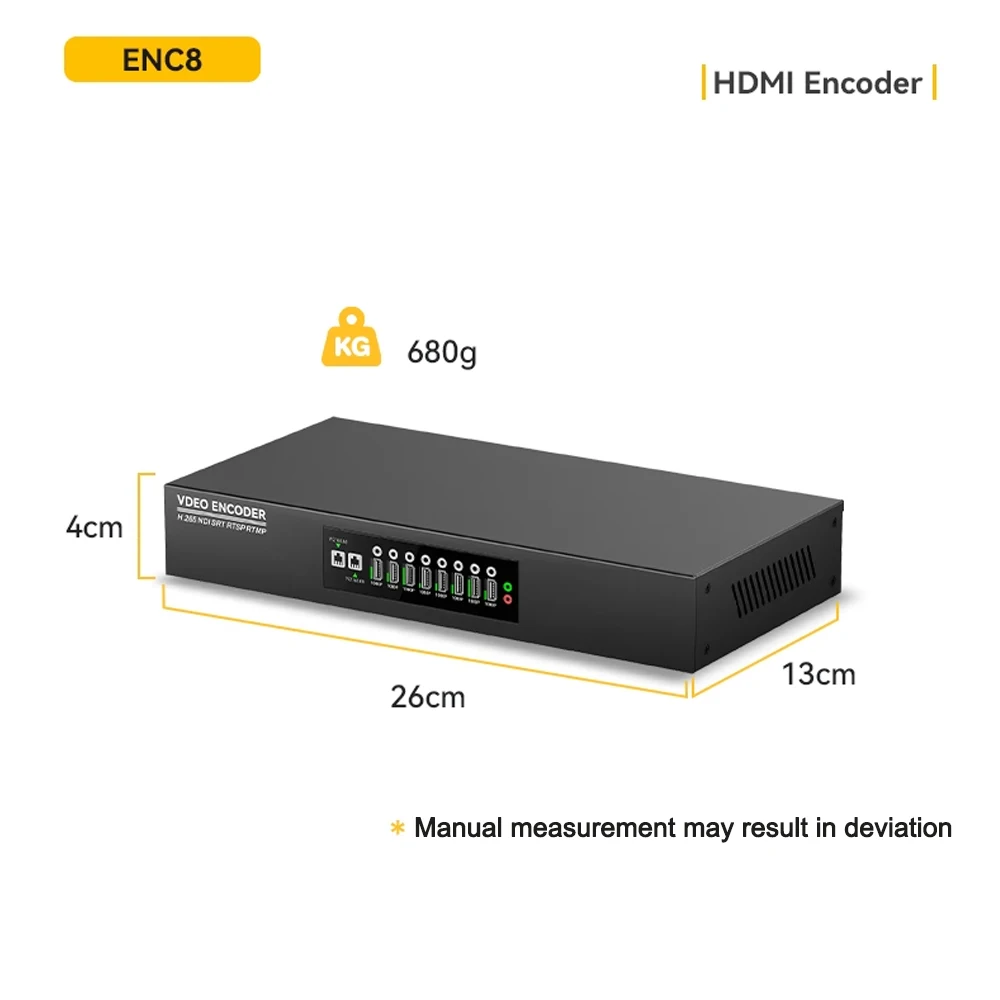 Imagem -06 - Link pi Enc8 Hdmi Codificador de Vídeo 4k Decodificador de Baixa Latência Gb28181 Arm Cortex A53 Quad Core 1.2ghz Suporte 1080p60 Ndi Srth.265