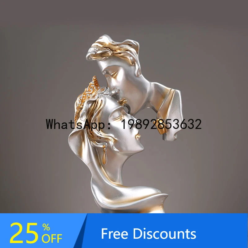 

Creative Home Decor Figurines Living Room TV Wine Office Decoration Light Luxury High-End Art Small Ornaments