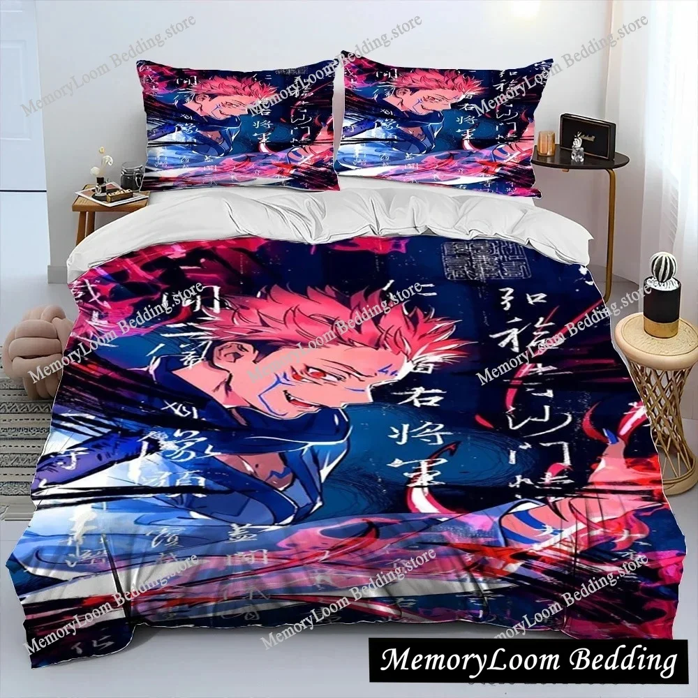 

3D Jujutsu Kaisen Anime Cartoon Duvet Cover Set HD Comforter Cover for Kids Bedding Sets Bedclothes Bedroom Decor