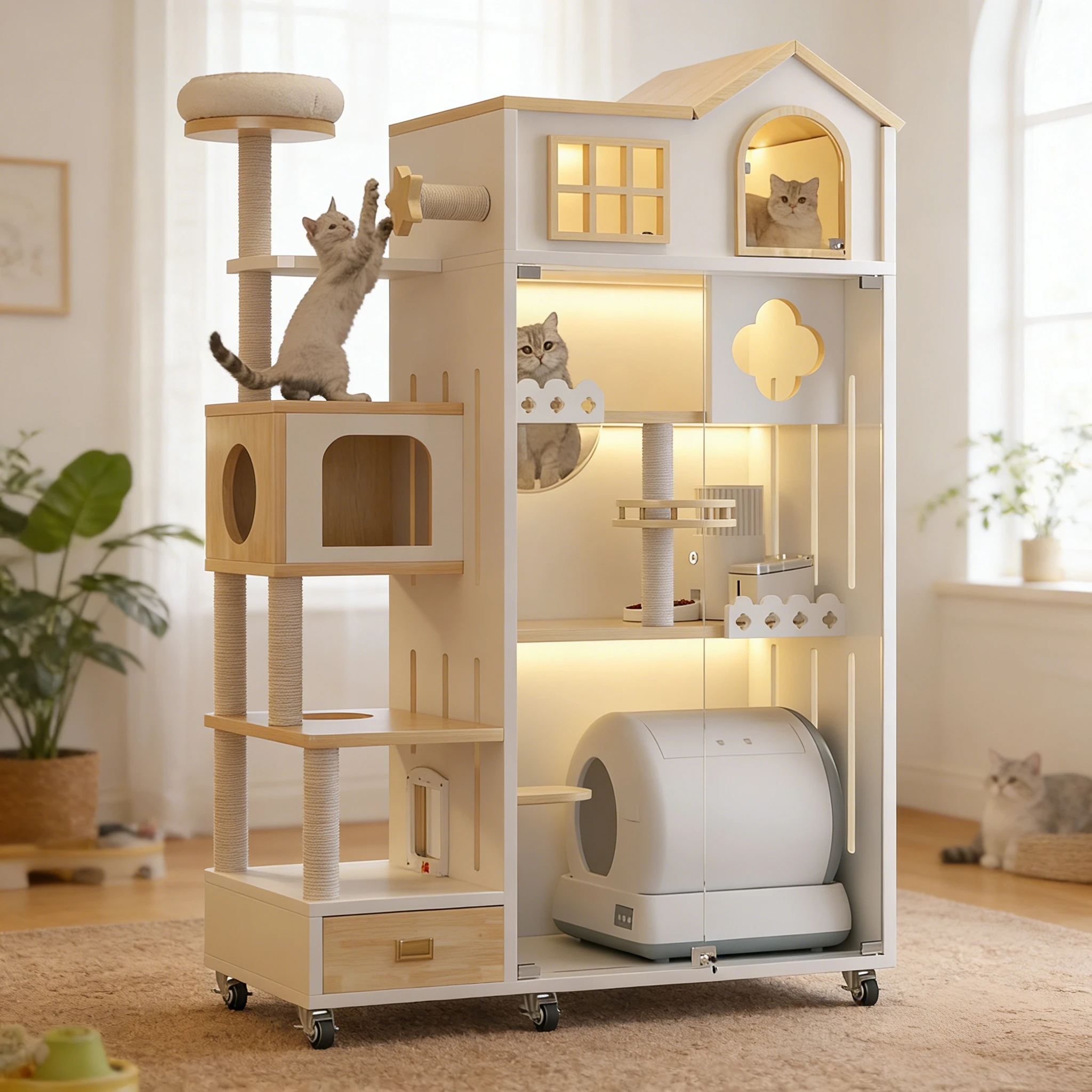 

Клетка-домик для животных для использования в помещении: оптовая продажа, высокое качество, безопасная для питомцев, дышащая ткань, прочная рама, комфортное жилое пространство для животных