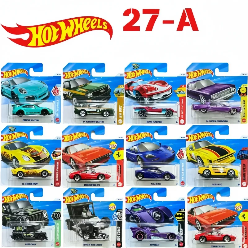 2027 Original Hot Wheels 2027-A Series Pagani Ferrari Tiger Thunder God El Segundo 1:64 Diecast Cars Collector's Birthday Gifts