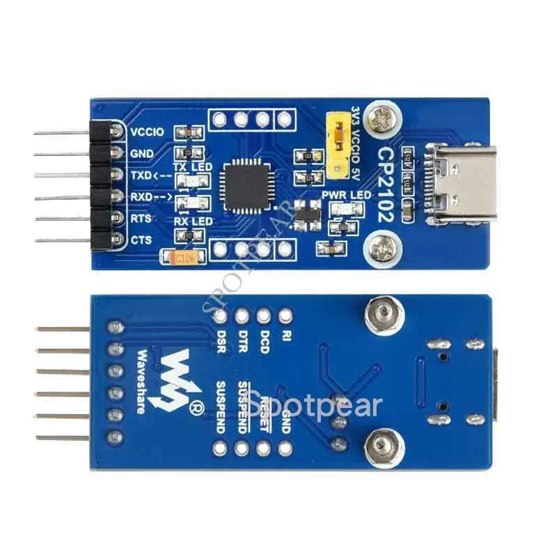 Type C to UART(TTL) Serial Communication Module PL2303/FT232/CP2102