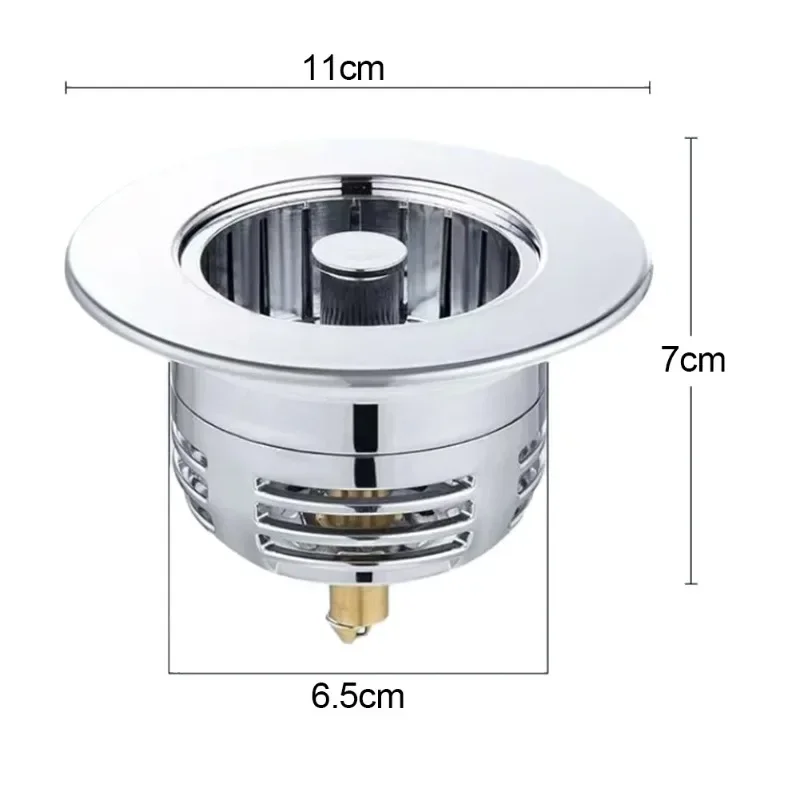 

1 шт. сетчатый фильтр для раковины, кухонный слив, заглушка для раковины, пробка для фильтра, уплотнительная крышка 11*6,5*7 см, универсальный фильтр для раковины, детали Banthroom