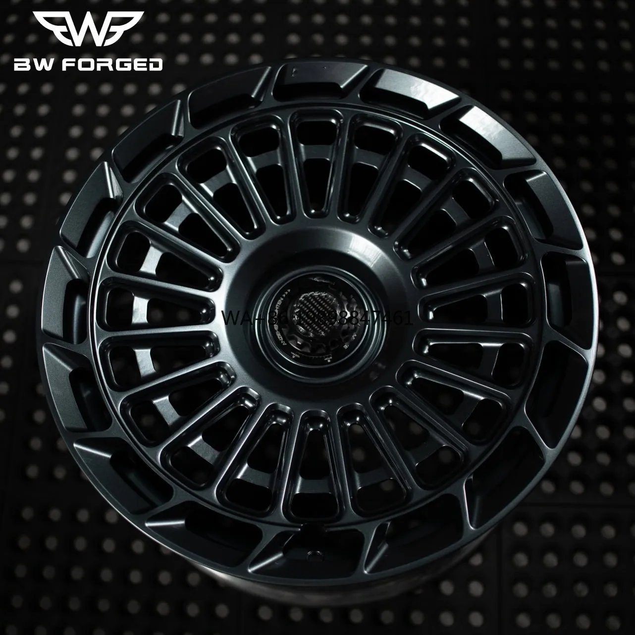 

New 1-Piece Forged Aluminium Alloy Concave Deep Black Wheel Rims 20mm Compatible for Lamborghini Porsche 992 Gt3rs 5x120/5x130