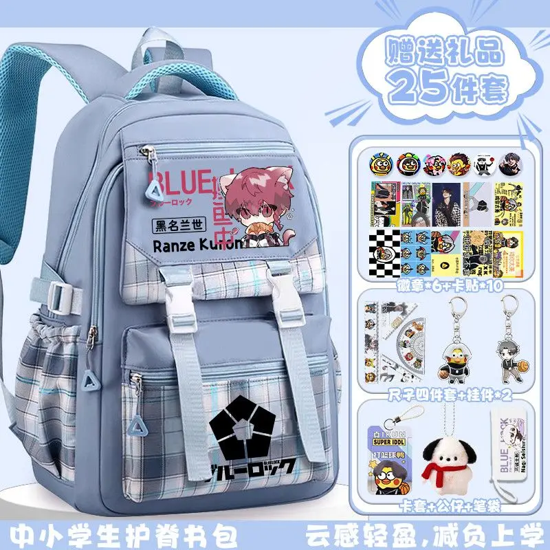 2025 لعبة BLUE LOCK Anime Cos Isagi Yoichi Kunigami Rensuk Bachira Meguru Ranze Kurona إلخ. هدية حقيبة ظهر Sweet Campus للجنسين