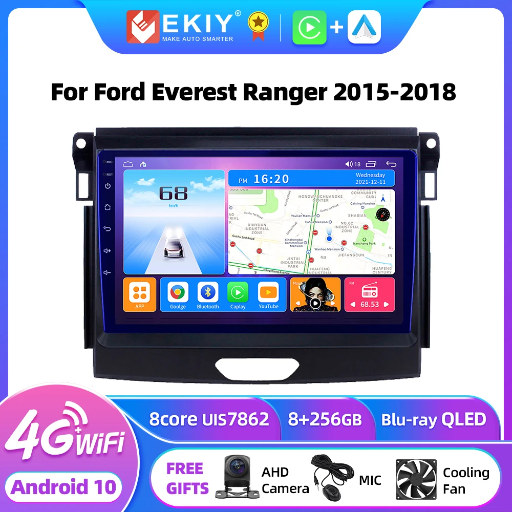 

EKIY T7 Android Car Multimedia Player For Ford Everest Ranger 2015-2018 GPS Navigation Autoradio Car Radio Stereo 2 Din DVD HU