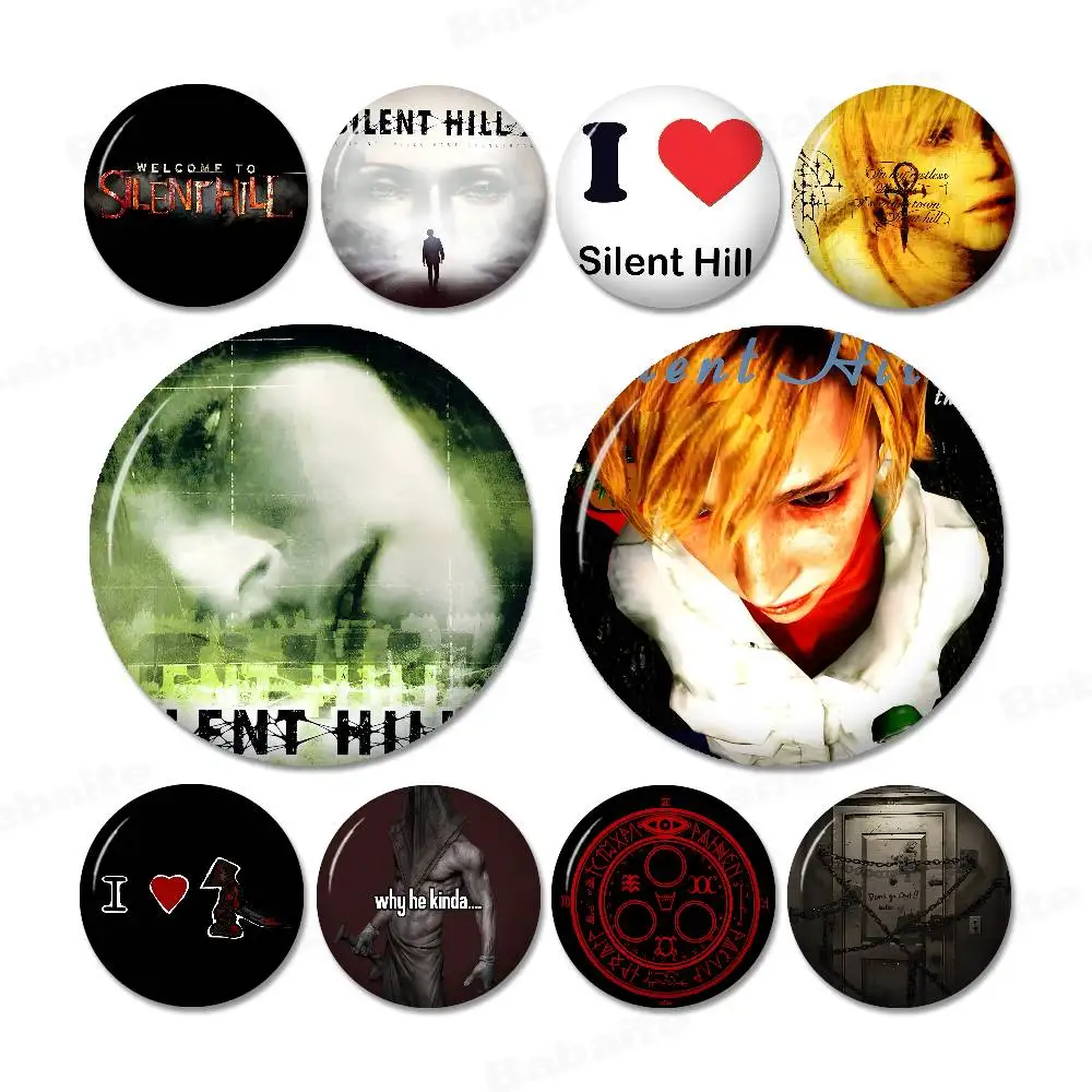 Silent Hill 1 2 3 4 32/44/58MM Customizable Button Pins Cute Funny Creative Badge Jewelry Decor Gifts for Friends