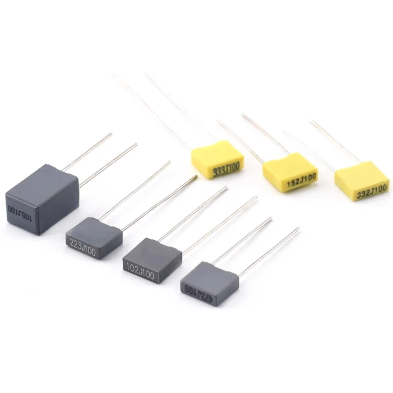 10 Stück 100V Korrekturblock-Kondensator 1nF 2,2nF 4,7nF 10nF 22nF 47nF 0,1µF 100nF 220nF 470nF 1µF 102 103 104 105 222 223 224 472 – Detail 3
