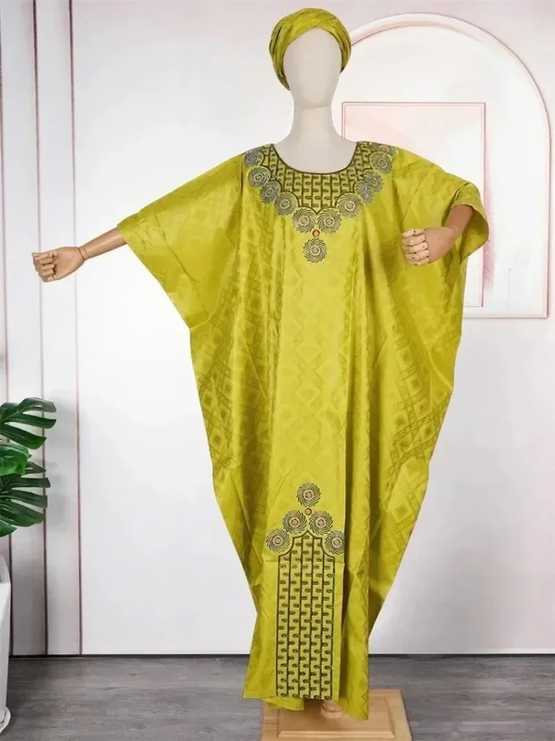 Wedding Party Traditional Dresses For Women African Dashiki Bazin Long Robe Dubai Hijab Abayas Elegant Evening Gowns Clothing