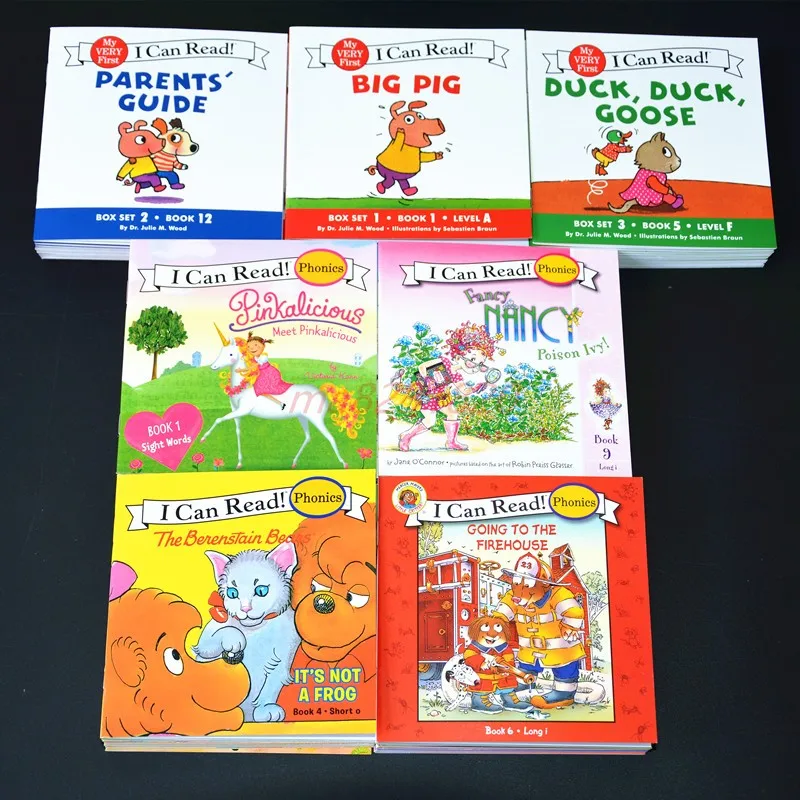 84 Books Set I Can Read Phonics English Story Picture Books for Kids Educational Reading Pocket Children Montessori Learning Toy