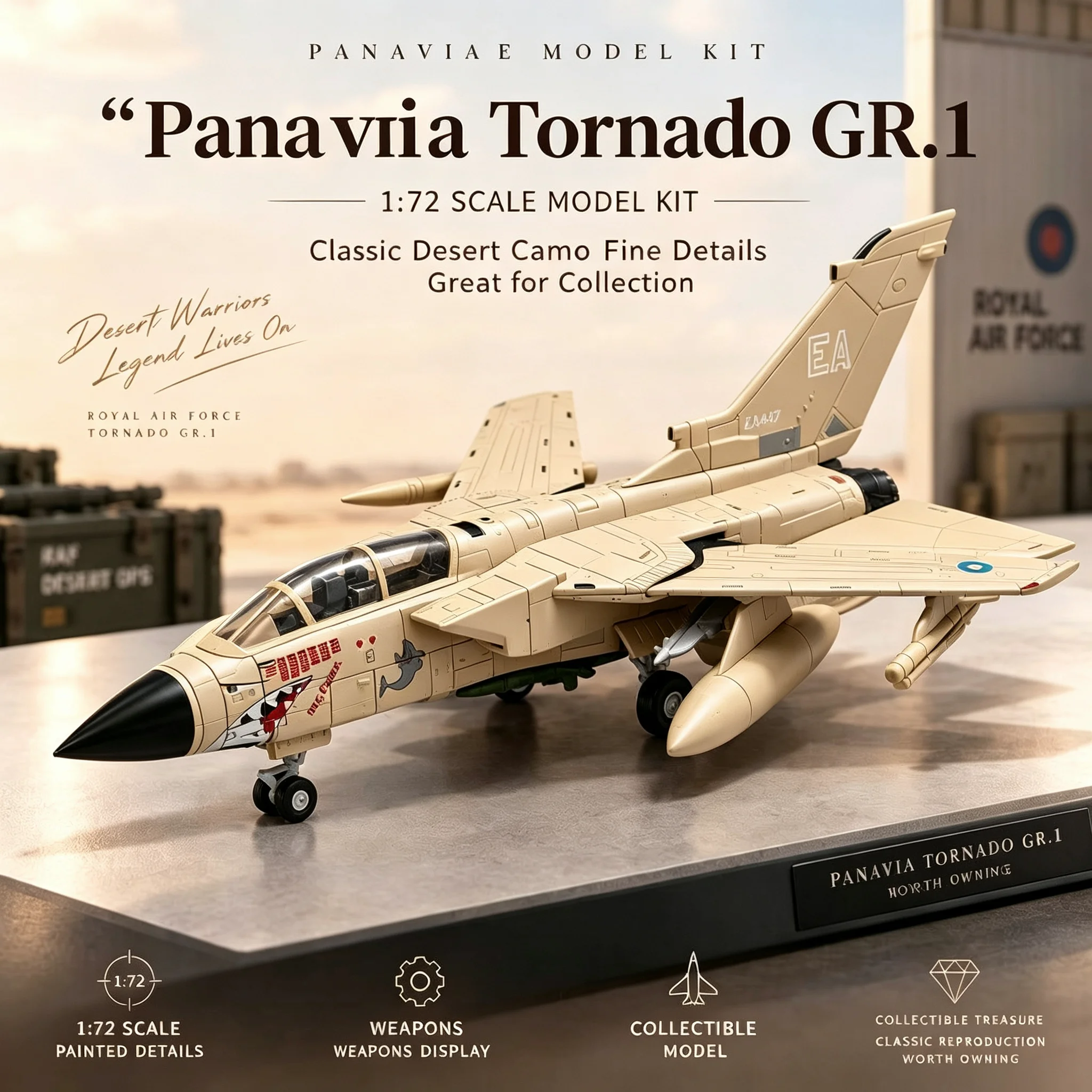 Model Kit Glue - Многоцелевой самолет Tornado: сборная модель без