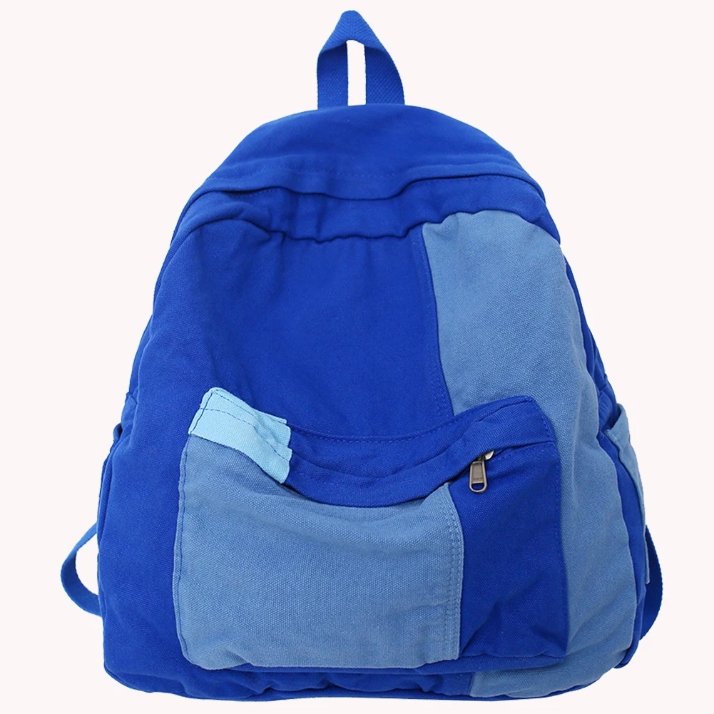 حقائب كتب للسفر ذات سعة كبيرة وأشرطة كتف قابلة للتعديل للرجال والنساء حقائب ظهر للكمبيوتر المحمول بألوان متضاربة للتخييم/الرحلات #4