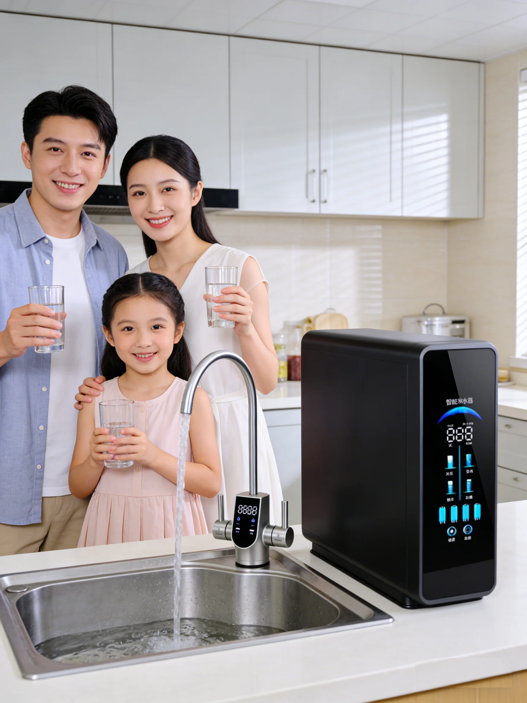 OEM Water Purifier for Office Use Kitchen Under Sink 100GPD Small Flow Drinking Ro Reverse Osmosis System 220V 110V