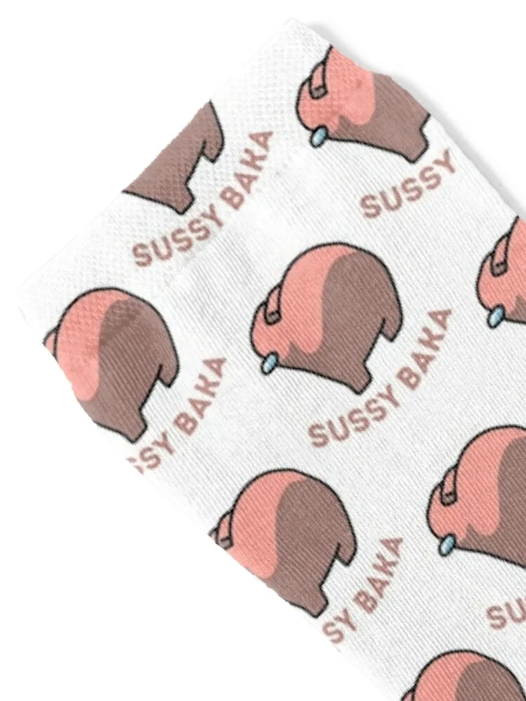 Sussy Baka Amongus Im Meme chaussettes bas de sol homme chaussette chauffante noël garçon enfant chaussettes femme