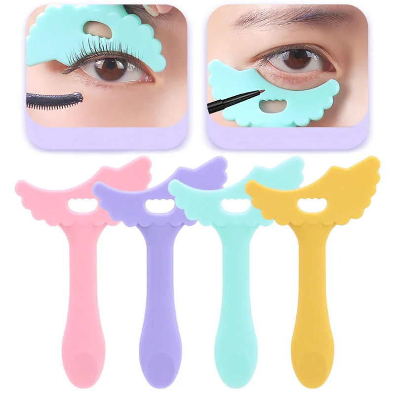 New Silicone Eyeliner Stencils Wing Tips Marscara Drawing Lipstick Wearing Aid Face Cream Mask Applicator Makeup Tool Resusable