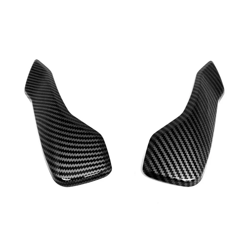 MT07 Front Side Headlight Cover Guard Fairing For YAMAHA MT-07 2022 2023 Carbon Fiber Pattern