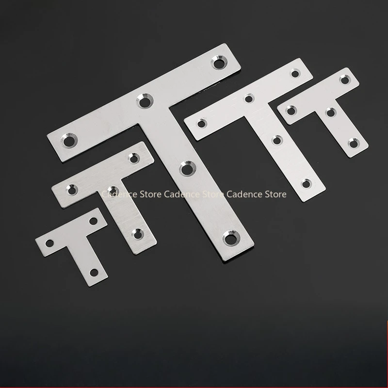 

10pcs T-shaped corner code connector, furniture repair fastener, used to stabilize tables, chairs, cabinets
