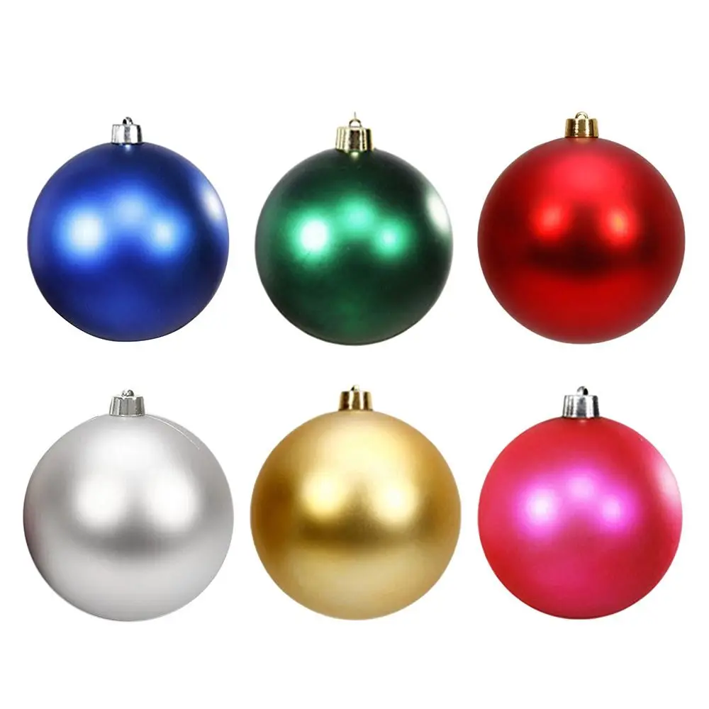 Decoration Ball 12/15/20CM Christmas Ball Matte Finish Ball Shape New Year Decoration Christmas Tree Decoration Bar Ceiling