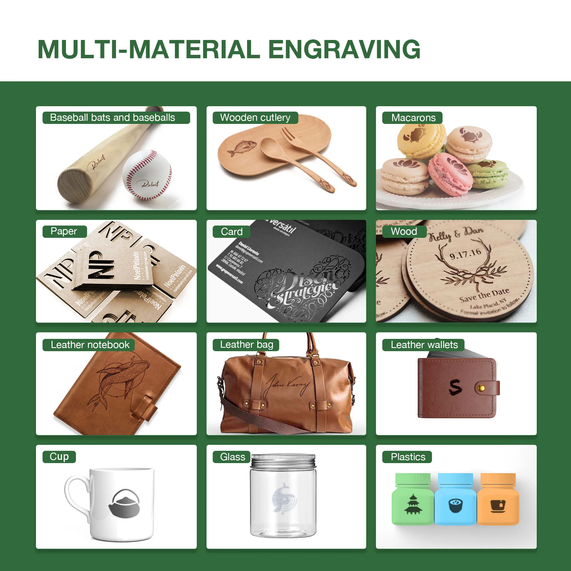 DoubleNew Mini Portable USB-C Laser Engraver Diy Bluetooth Machine Painted Dog Tag Paper Leather Wooden Plastic Logo CNC Machine