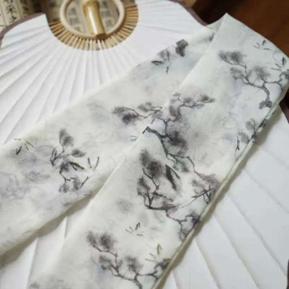 

Chinese Style Silk Scarf Ribbon Headband Pink Long Scarf Scarf Accessories Collocation Clothing Accessories Printed Scarf Women