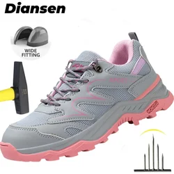 Comfortable Women Work Boots Safety Steel Toe Shoes Women Anti-smash Puncture-Proof Workers Sneakers Safety Shoes Work Shoes
