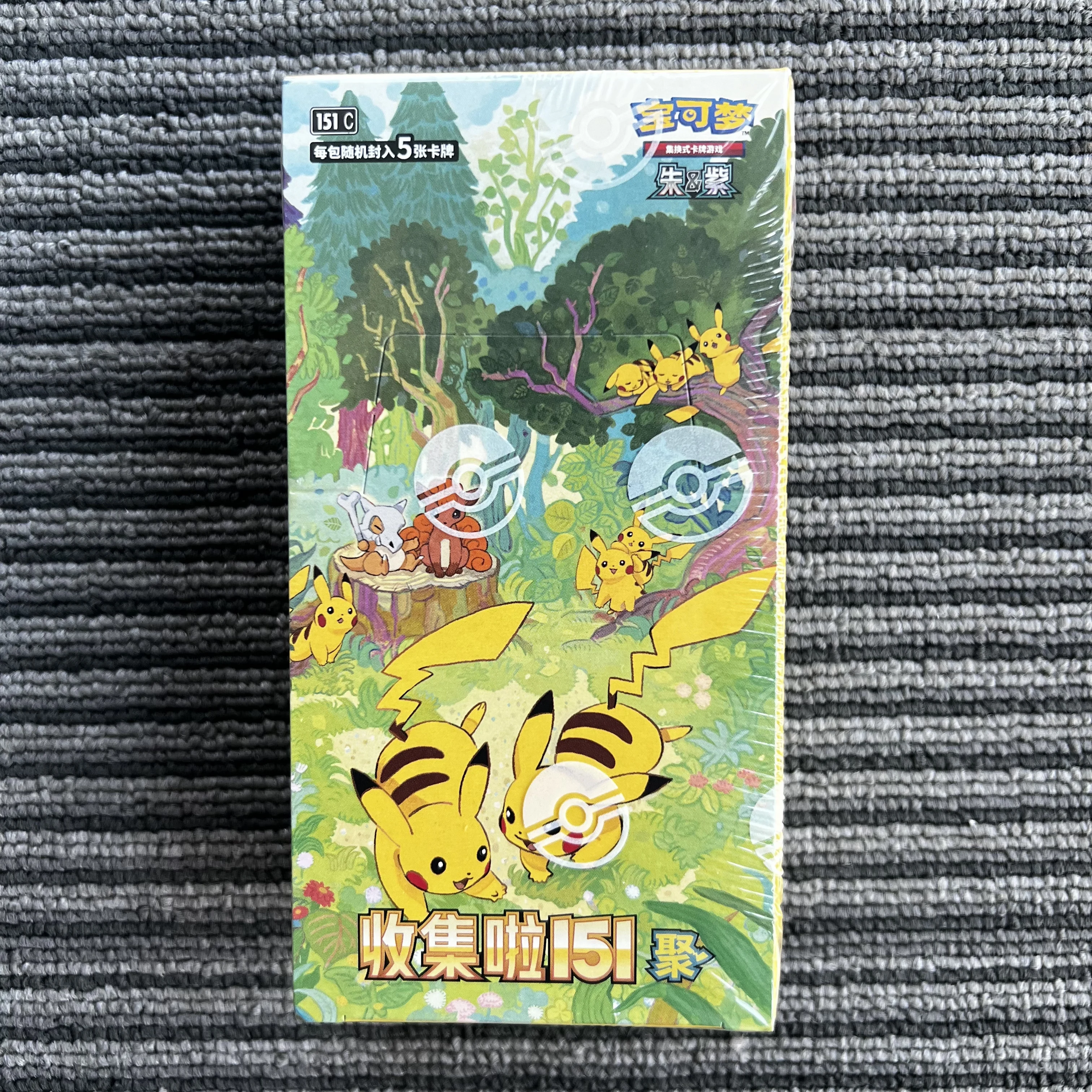 Llegada Original Pokes juego de cartas comerciales Ptcg recogido 151 Vol.4 Ju versión china coleccionables de alto valor regalo de cumpleaños
