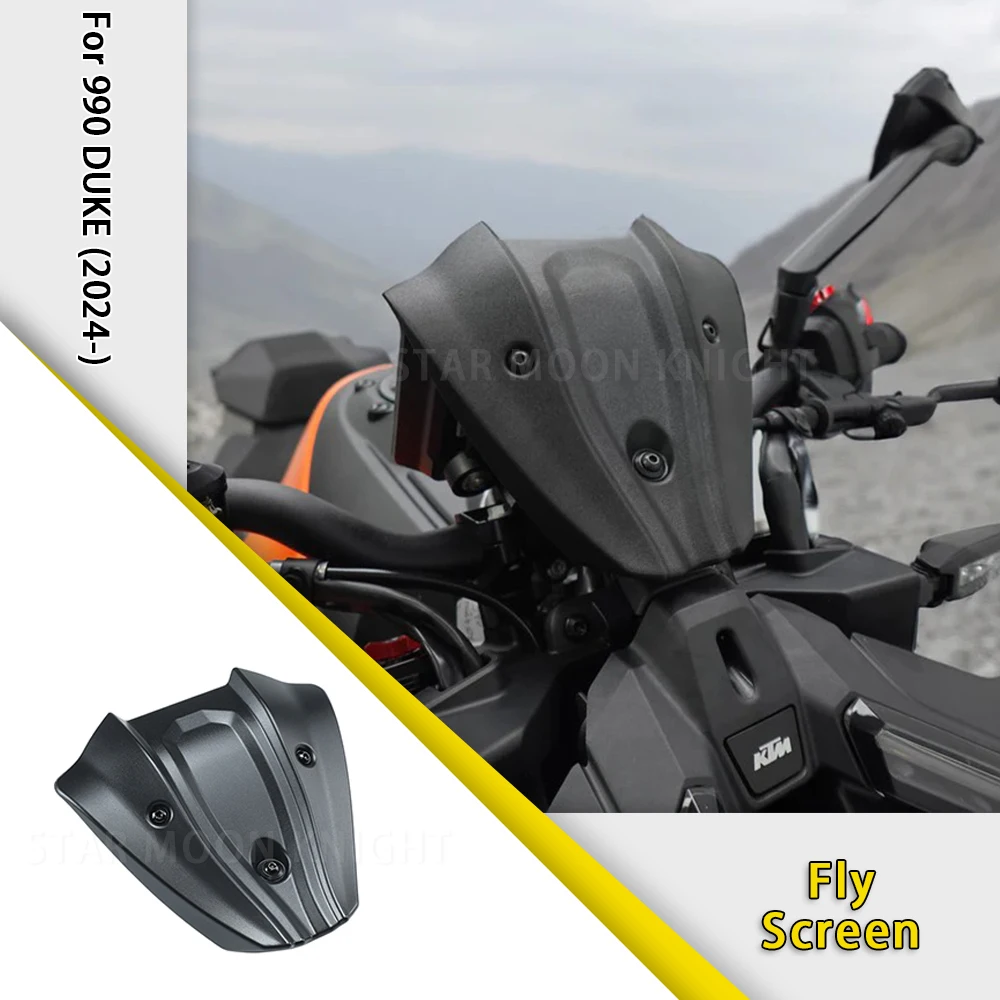 Fly Screen Wind Deflector Shield For 990 Duke 990Duke 2024- Motorcycle Accessories Instrument Front Small Fairing