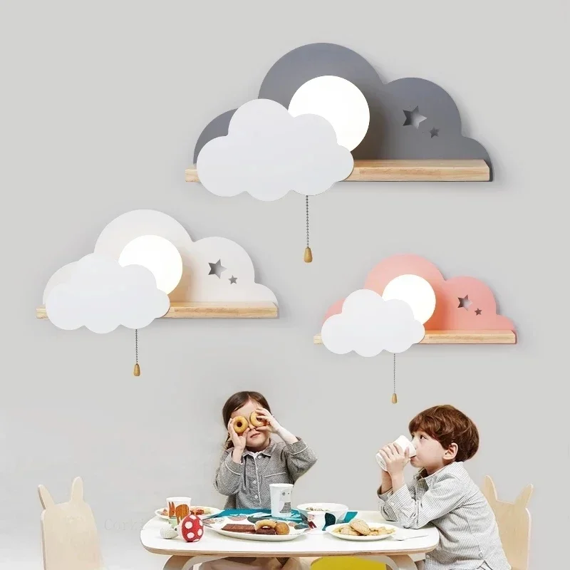 Cloud shape LED wall lamp Nordic modern wall light sconces indoor lighting home decor living room bedroom bedside light fixture