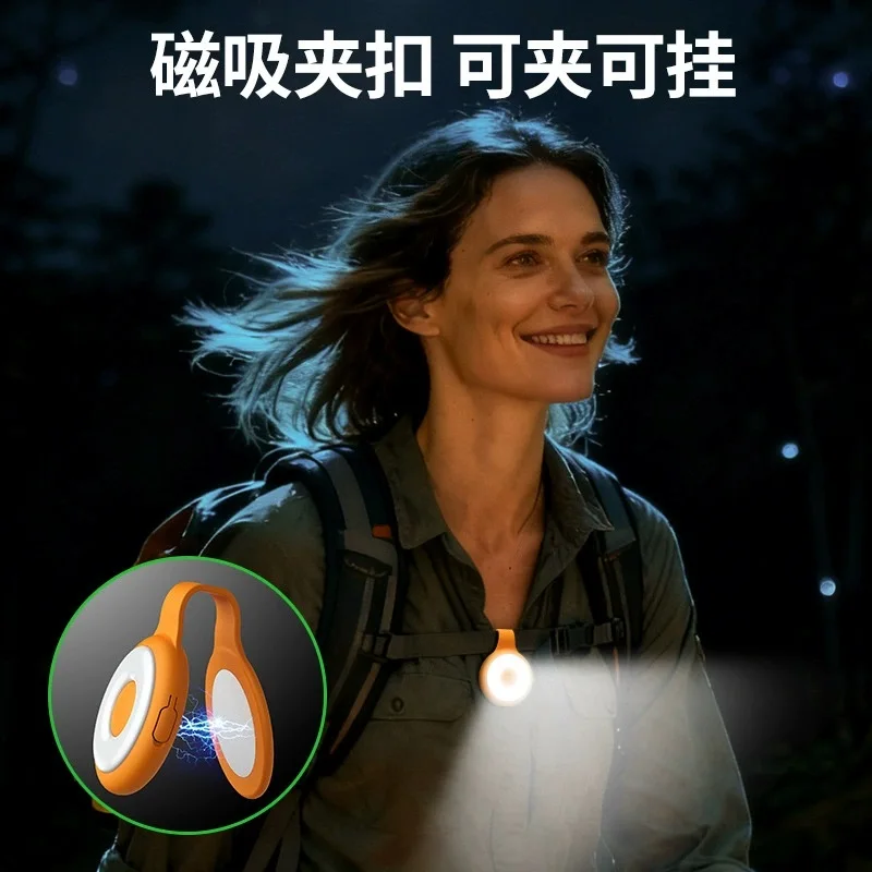 

Магнитный заполняющий светильник, уличный сильный свет, высокая яркость, 5-уровневая регулируемая маленькая настольная лампа, мини-перезаряжаемый фонарик, рабочее светодиодное освещение