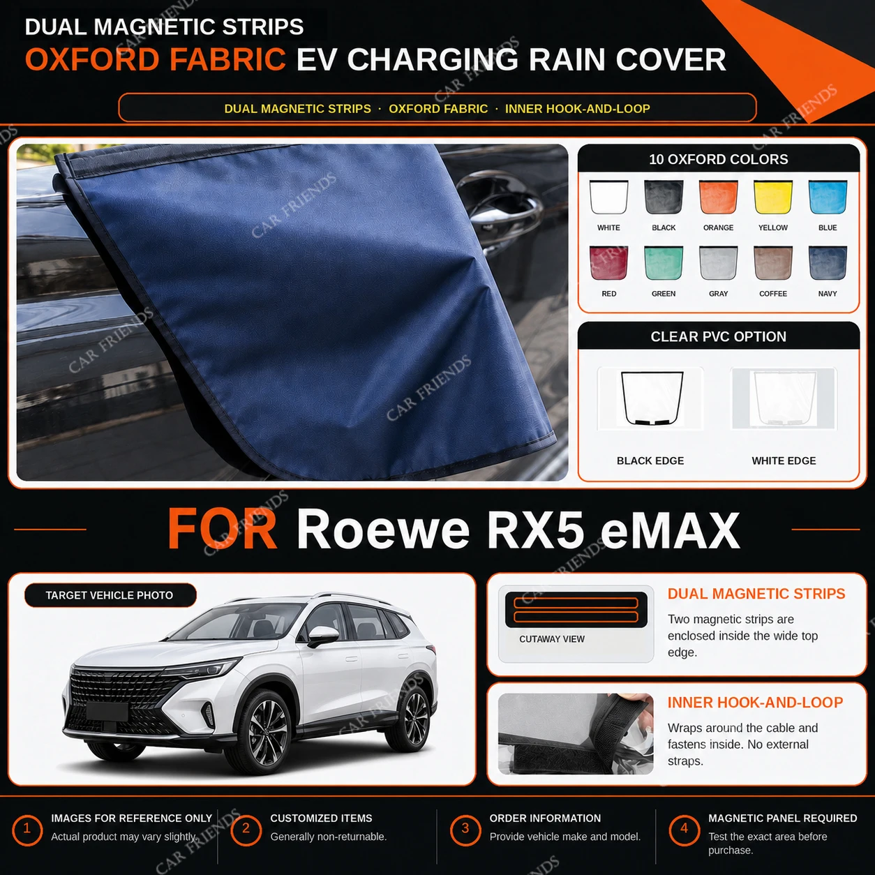 capa-de-chuva-para-porta-de-carregamento-de-veiculos-eletricos-roewe-rx5-emax-em-tecido-oxford-com-tiras-magneticas-duplas-repelente-a-Agua-e-antirriscos