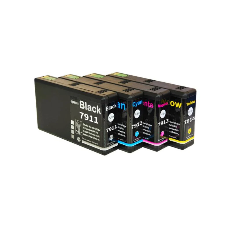 

T7901 T7911 Compatible Ink Cartridge For Epson T7911 T7912 T7913 WorkForce Pro WF-4630DWF WF-4640DTWF WF-5110DW Printer
