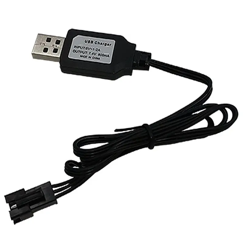WOWFU-7.4V RC Car Li-Po Battery With SM-3P Plug, LED Indicator, Overcharge Protection For Remote Control Vehicles