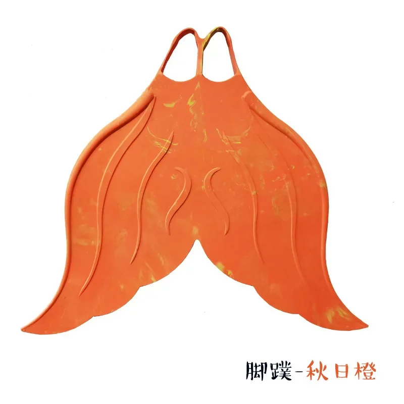 Professional Mermaid Flippers Training Single Webbed Swimming Flippers Soft Rub…