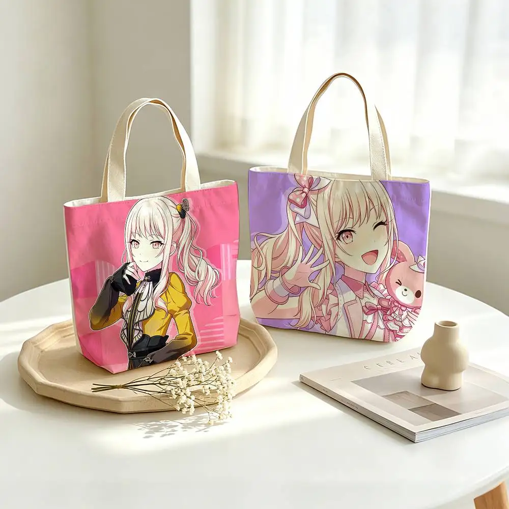 CUTE Project S-SEKAI M-Mizuki Akiyama   Printed Canvas Tote Bag Shoulder Bag Commuter Mommy Shopping Bag