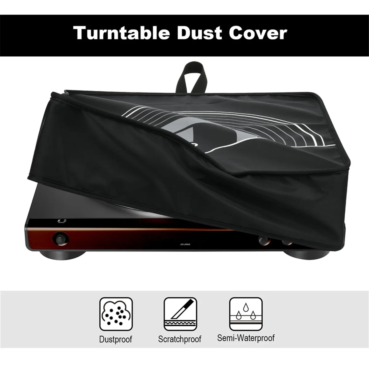 Turntable Dust Cover Protective Case for Audio Technica AT-LP60X AT-LP60XBT Record Dust Cover Protective Cover&A78P